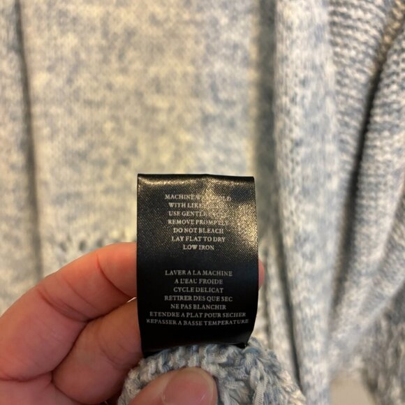 BlankNYC Blue Fringe Sweater Cardigan - Picture 12 of 12